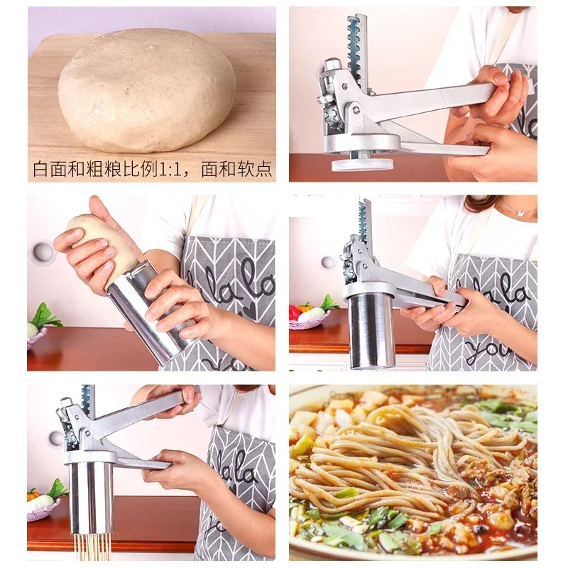 Pasta Maker Machine Noodle Maker Machine Automatic Electric Stainless Steel Manual Noodle Kitchen Tools