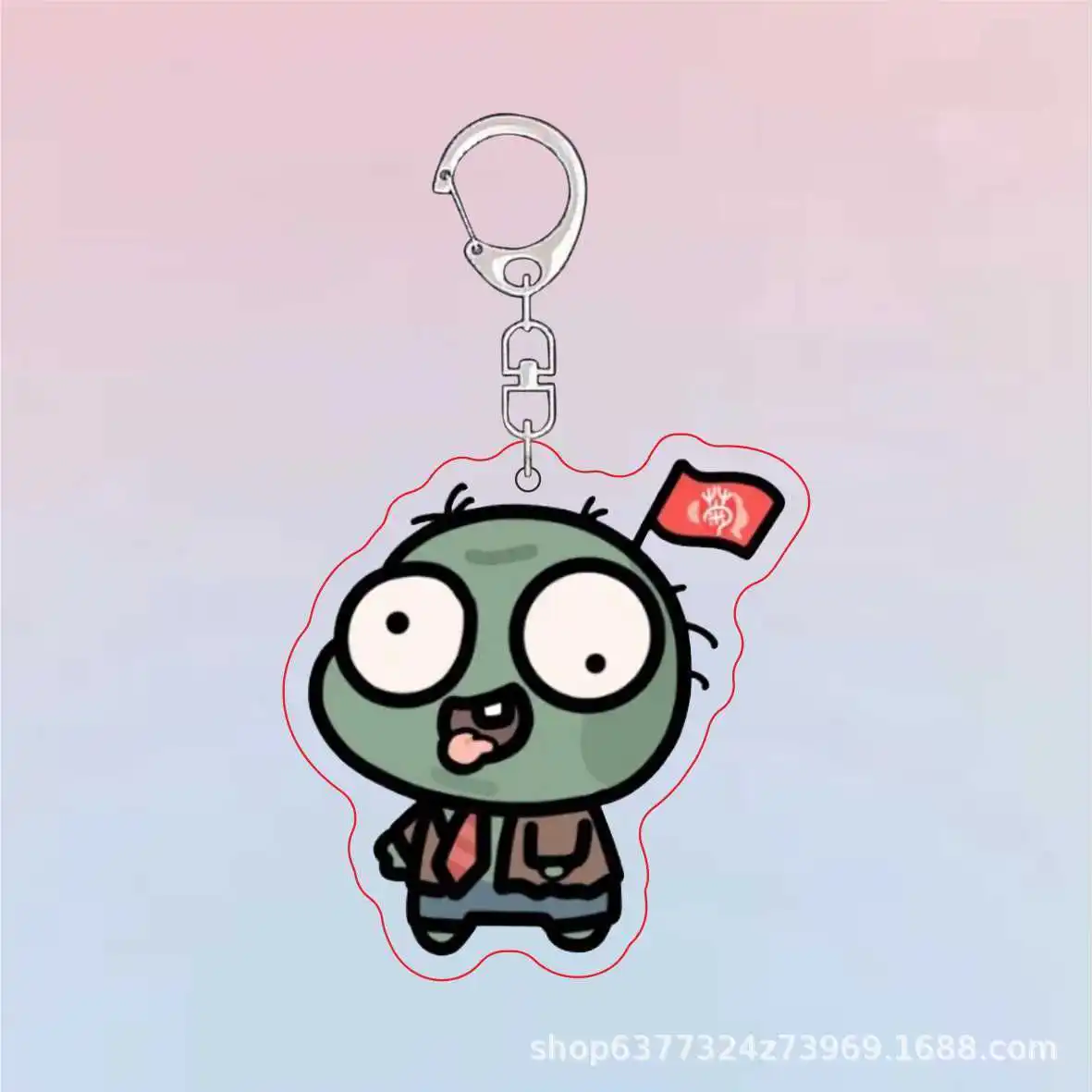 Acrylic Cute Keychain - Plants Vs Zombies Theme - Girls Gift & Bag Charm Souvenir Pendant