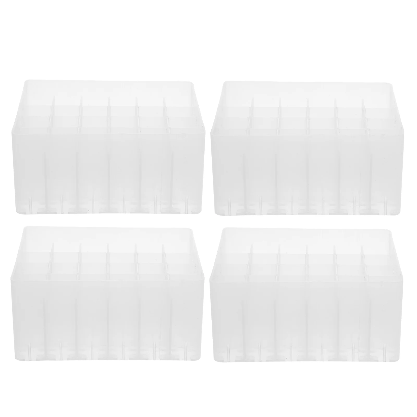 

4 Pcs Marker Storage Box Pen Stand Desk Holder Organizer Plastic Sorting Base Stationery