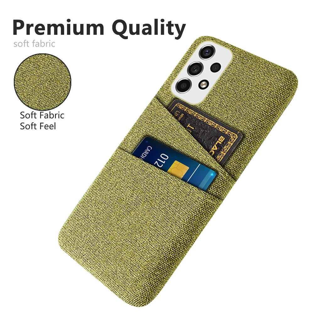 Per Samsung Galaxy A53 A52 A72 A51 A71 A32 A31 A23 A22 A12 A50 Custodia A Portafoglio Per Samsung A53 5G Tessuto Texture Fit Card Phone Cover
