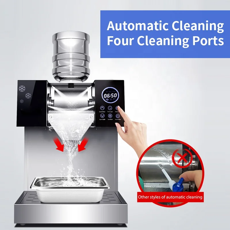 Commercial Milk Snow Bingsu Ice Shaver Machine Full Automatic Snow Flakes Ice Machine Korean Bingsu Machine 4