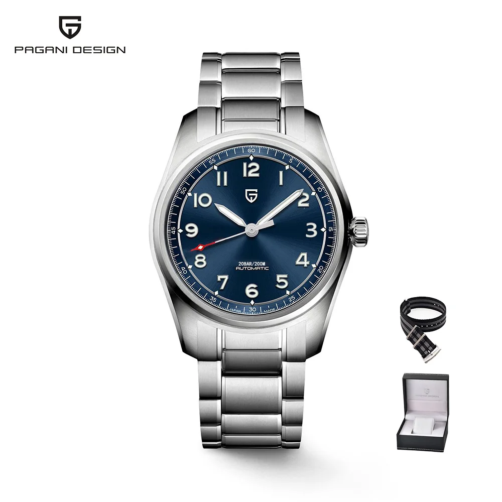 2022 New 38MM PAGANI Design Top Brand Men's Pilot Automatic Mechanical Watches Nh35A Sapphire waterproof 200m Relogio Masculino 