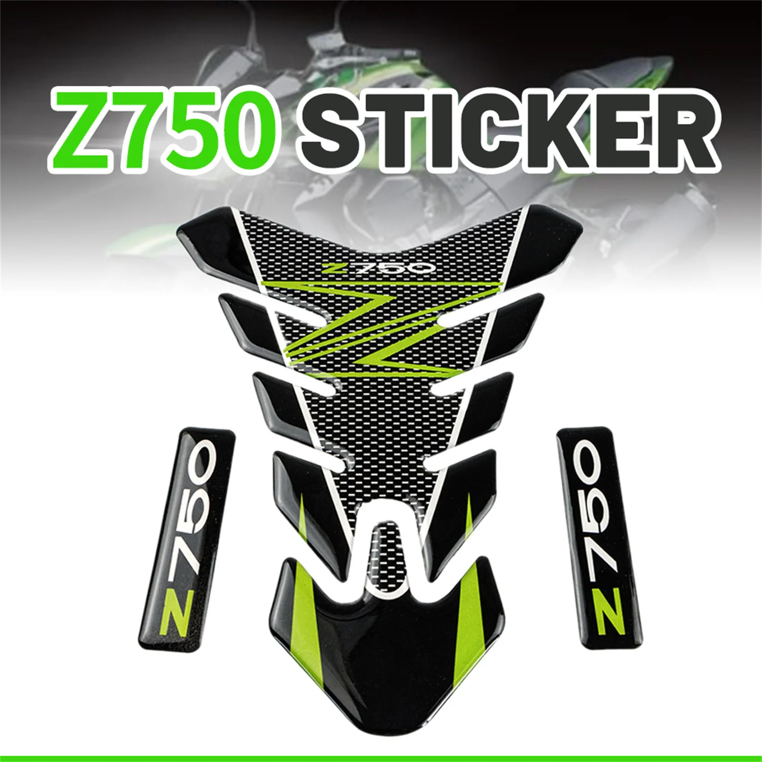 

Fit For Kawasaki Z750 Z 750 Motorcycle Fuel Tank Decal Pad Sticker