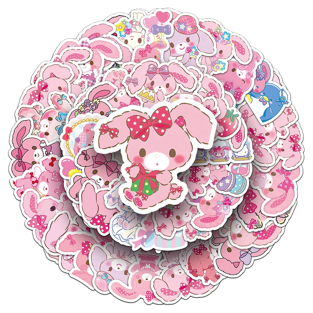 

10/30/50pcs Kawaii Pink Funny Sanrio Bonbonribbon Cartoon Stickers Laptop Scrapbook Phone Stationery Sticker Kids Classics Toys