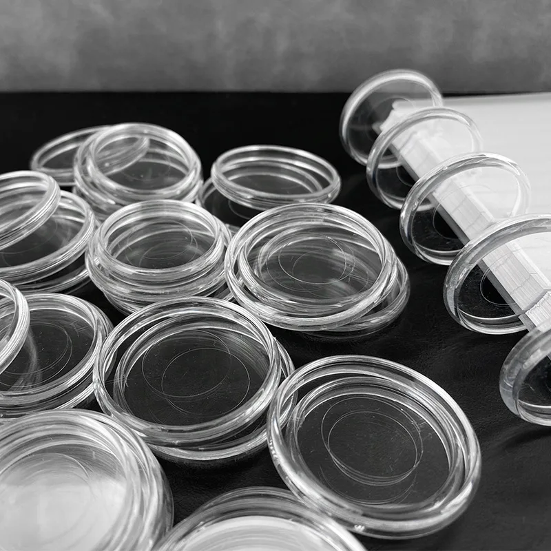 100pcs 투명 버섯 구멍 루즈 리프 바인딩 버클 18/24/28/32/38mm 노트북 사진 앨범 데이터 바인딩 버클