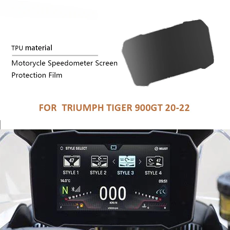 

2PCS Motorcycle Scratch Cluster Screen Dashboard Protection Instrument Film For TRIUMPH TIGER 900GT 900 GT 2020 2021 2022