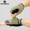 ROCKBROS Half Finger Gloves SBR Palm Pads Breathable Anti-shock Cycling Gloves High Elasticity Fitness Bicycle Fingerless Gloves 4