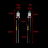 10Pcs Neon Light Bulbs 4*10mm 5*13mm Main Power Indicator With Resistance 220V Red/Blue/Green 6