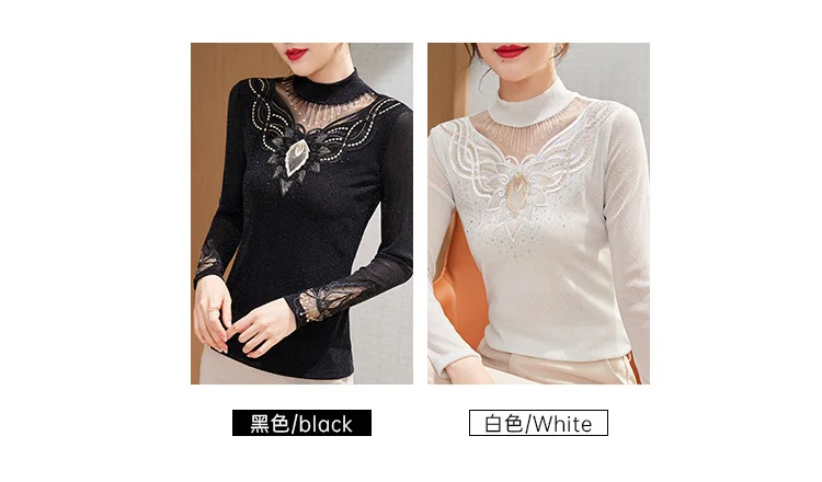 Primavera de Manga Oco para Fora Novo Comprida Camiseta Feminina Moda Sexy Quente Perfuração Malha Topos Gola Tamanho Grande Feminino 2022 4 Computers & Electronics
