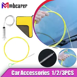 230cm Car Drain Dredge Cleaning Scrub Brush Auto Sunroof Long Hoses Detailing Cleaning Tool Spiral Cleaning Brush Drain Cleaner