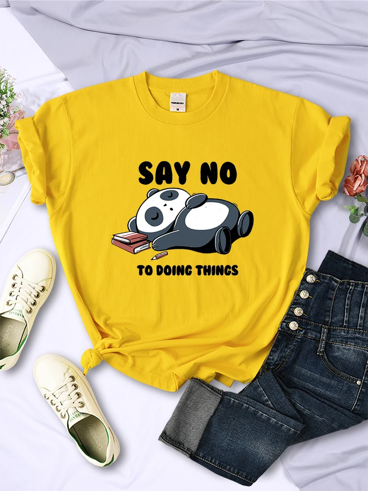 

Женская футболка с надписью «No To Doing Thing», летняя модная футболка, винтажная повседневная женская футболка в стиле Харадзюку с коротким рукавом