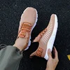 Men's Comfortable Shock-absorbing Design Running Shoes Lightweight Eye-catching Breathable Trendy Grid Anti Slip Casual Shoes 5