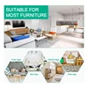 Carpet Protectors 8Pcs Spiked Caster Cups Floor Saver Pads Clear Spiked Floor Castor Cups Spiked Furniture Cup 5