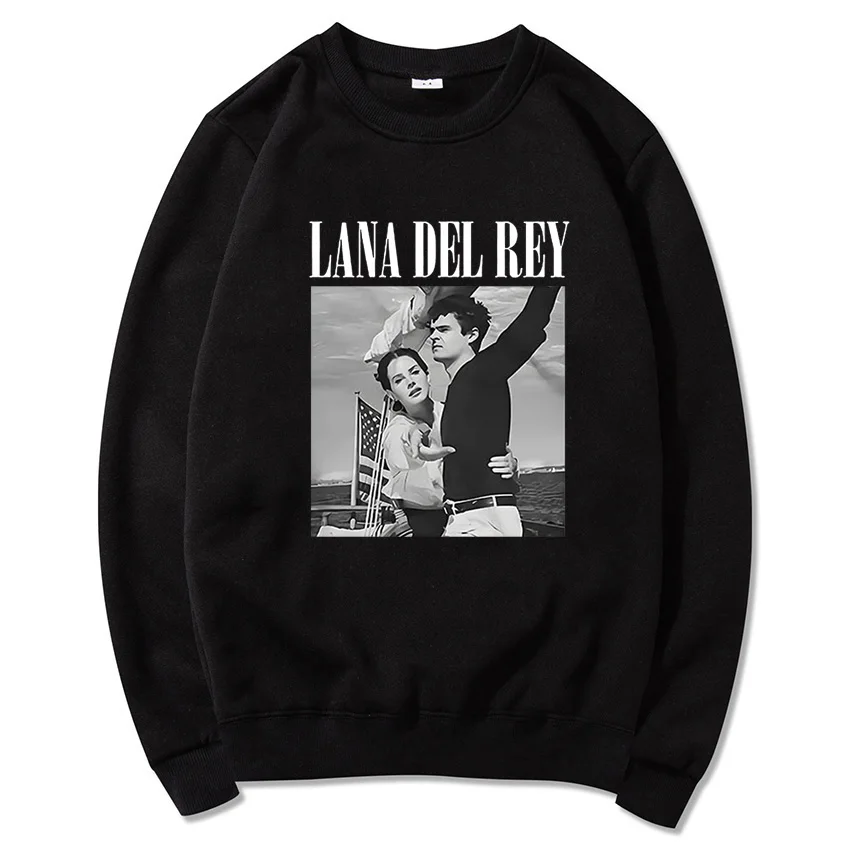 

90s Singer Lana Del Rey Ldr Sailing Graphics Hoodies Harajuku Men women Vintage Long Sleeve Sweatshirt Streetwear Clothes