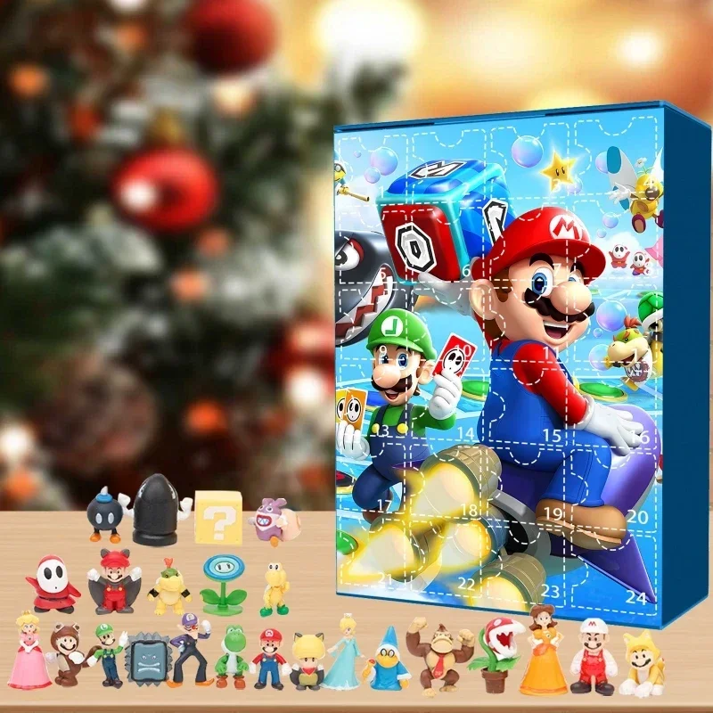 Super Mario Bros Advent Calendar 2024 Mario Anime Figures Blind Box 24Pcs  Noel Decoration Doll Toys Kids Navidad Christmas Gifts - AliExpress