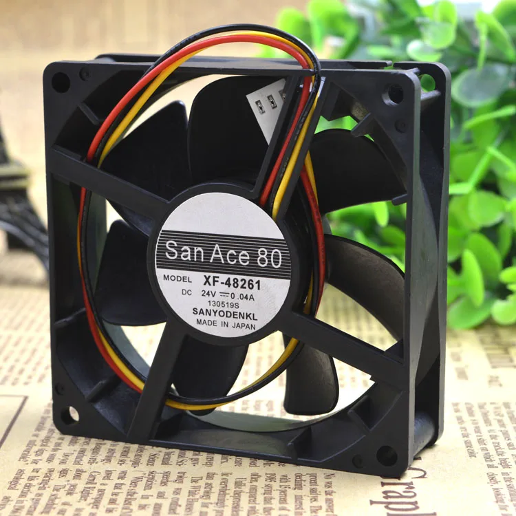 

ORIGINAL XF-48261 8025 24V 0.04A 3WIRES 8CM COOLING FAN