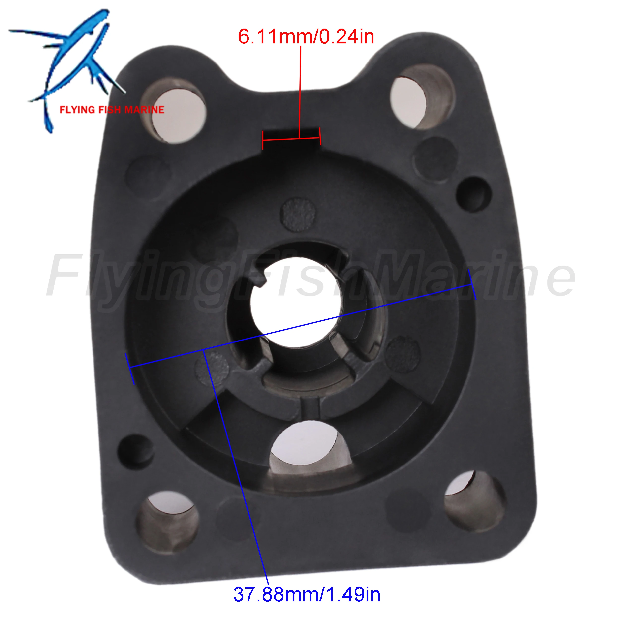 Outboard Engine 6E0-44311-01 6E0-44311-00 F4-03000019 Water Pump Housing for Yamaha Parsun HDX Hidea Powertec 4HP 5HP