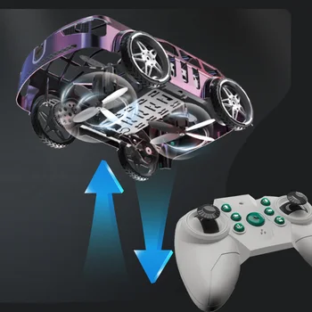 Auto Volante RC 2.4GHz, Quadricottero RC 2 in 1, Drone-Auto a Doppia Modalità, Auto Elettrica Telecomandata per Gioco all'Aperto