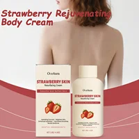 Strawberry Rejuvenating Body Cream Brightening Smooth Soft Skin Intensive Moisturizing for Dry Rough Skin Body Butter Cream