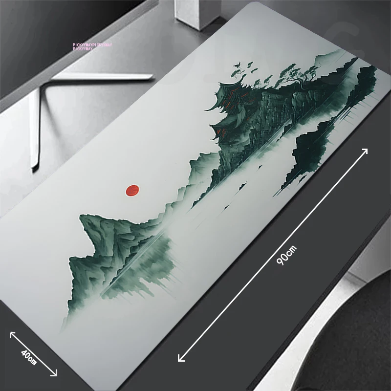 Chinese Ink Painting Mouse Pad Gamer Mousepads Big Gaming Mousepad XXL Mouse Mat Large Keyboard Mat Desk Pad For Computer Laptop