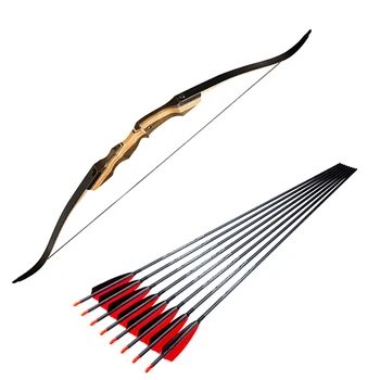 62 Inches 20-70 IBS Recurve Bow and Arrows Set 1