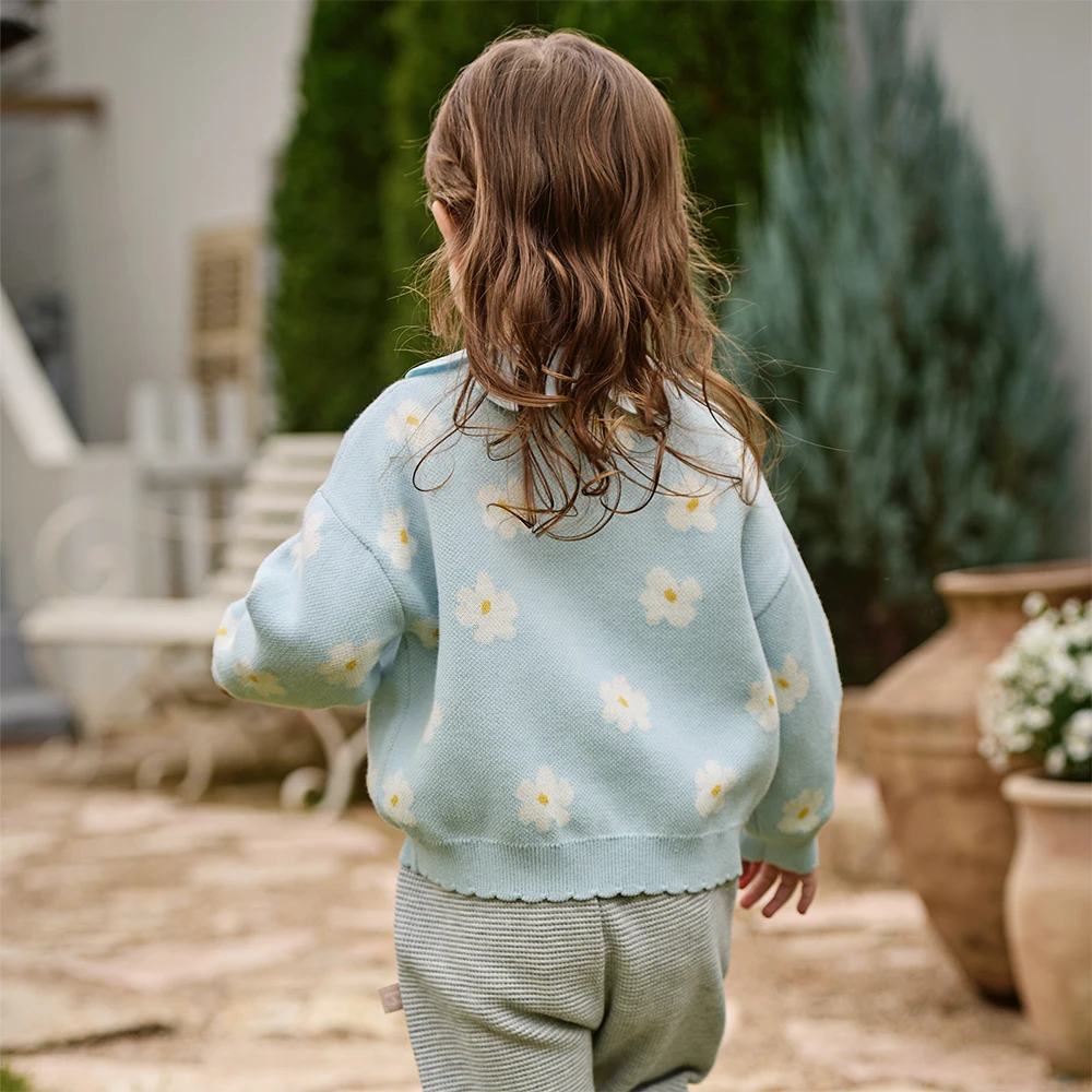 데이브 벨라 길러스 봄 가을 가디건 스웨터 겨울 니트 코튼 스웨터 아동복 아우터웨어 키즈 의류 DB1260356