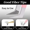 Lashes Tweezers with Fiber Tip Tweezers for Eyelash Extensions Professional Fiber Tips Eyelash Tweezers Eyelash Extensions 4