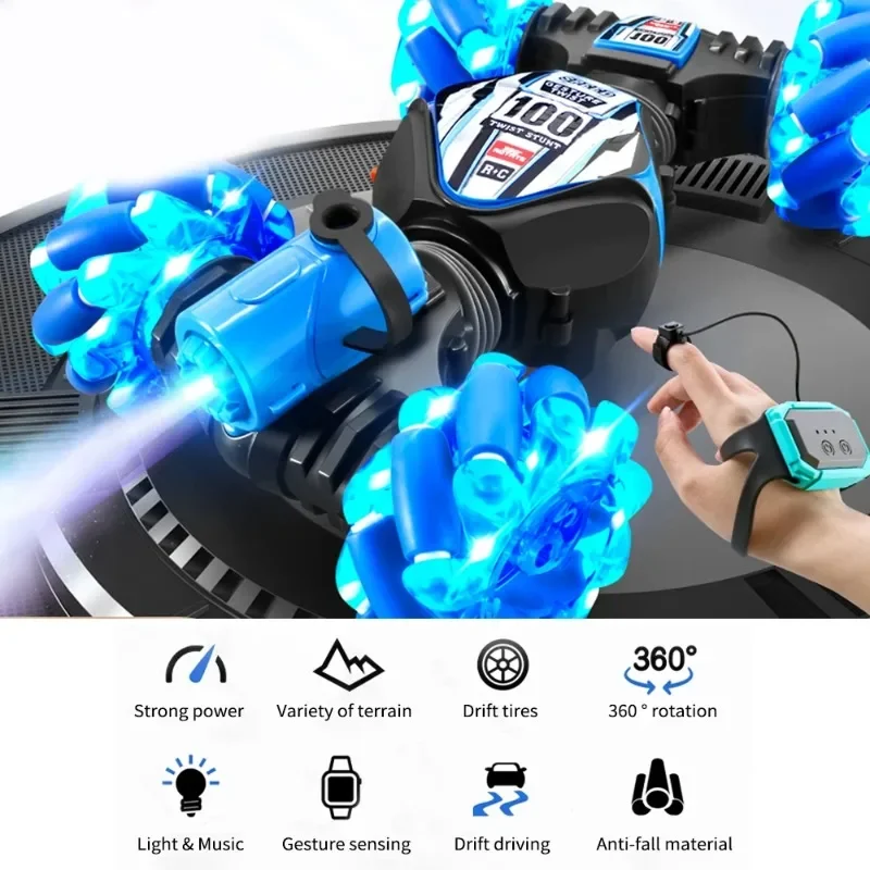 Remote Control Car RC Gesture Sensing Stunt Car Drift Spray High Speed 360° Off Road Cars for Kids Boys Girls Gifts Auto Toys 2