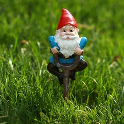 Whimsical Animal Gnome Shovel Garden Decor Ornaments (Sz-czzr-024)