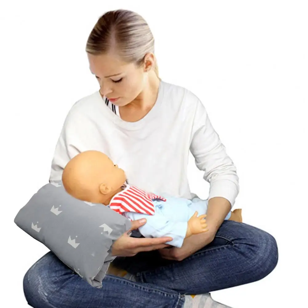 Supportive Arm Pillow Arm Pillow for Breastfeeding Cartoon Pattern for Baby Nursing Breastfeeding Cozy Bottle