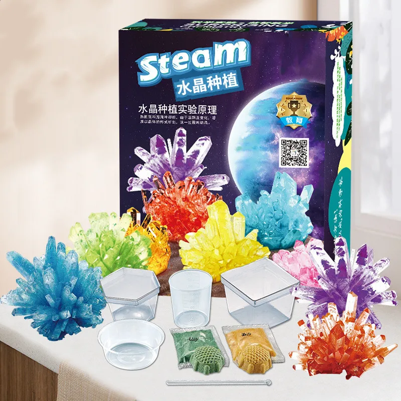 

[Funny] 2pcs/set Children planting crystal experiment kids science Steam toys DIY Learning education toys baby birthday gift