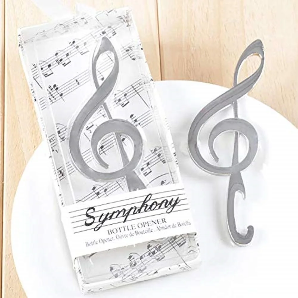 1PC Music Note Bottle Opener Stainless Steel Corkscrew Manual Beer Bottle Can Opener Wedding Gift Bar Tools Kitchen Gadgets