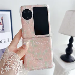 Korean Luxury Shell Pattern Colorful Portable Rope Phone Case - Stylish Back Cover for Find N3 Flip (1)