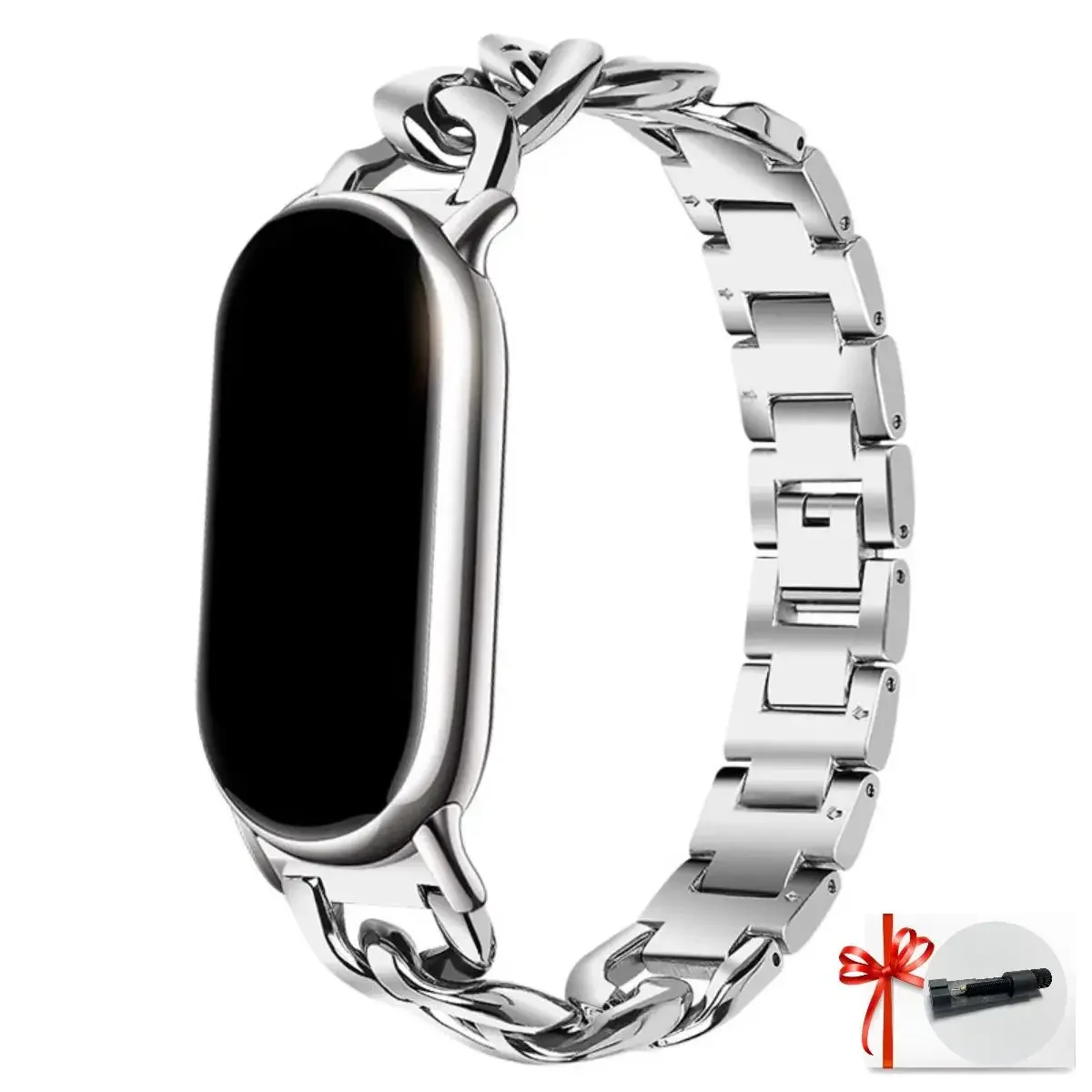 سوار من الفولاذ المقاوم للصدأ لـ Xiaomi mi band 9/...