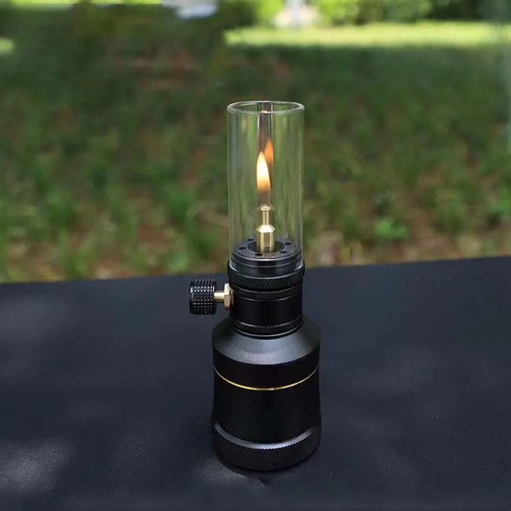 GOPEAK Camping Gas Light Metal Threaded Base Camp Ambiance Candle Light For Outdoor Camping