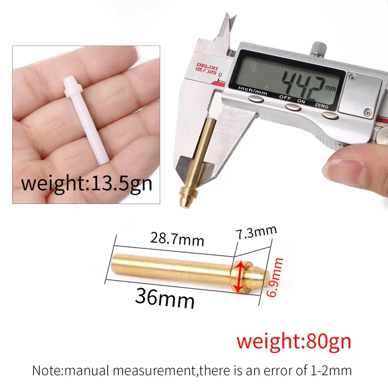 3pcs Decut Archery Cushion Plunger Replacement Pins Metal Pin or Plastic Pin Shooting Archery Accessory 5