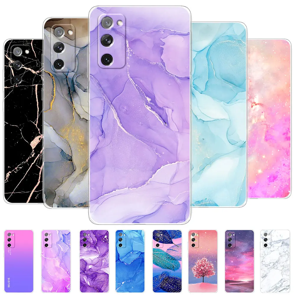 Per Samsung S20 Fe Cover Cover Cover Posteriore Moda Per Samsung Galaxy S20 Fe Paraurti Morbido In Silicone Per Samsung S20 Fe Fundas Coque