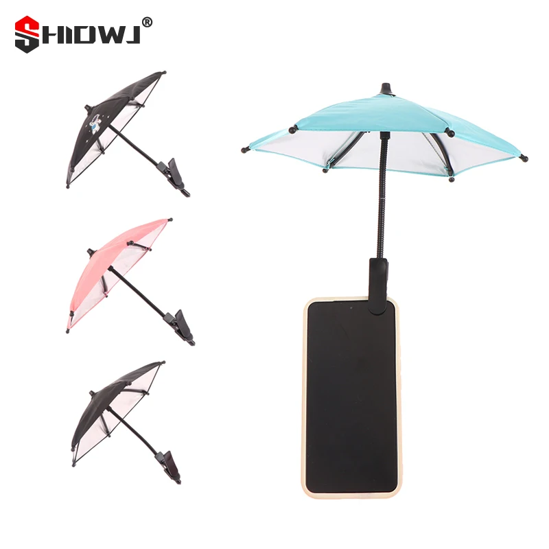 

Мини-зонт для телефона для электрического мотоцикла, Автомобильная навигационная рама, шлем, зонт, ручной зонт, уличный, гибкий