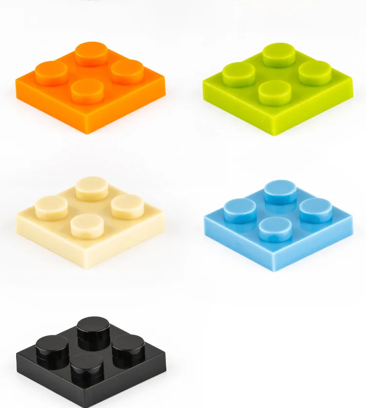 160 Blocs de Construction Plaque 2×2