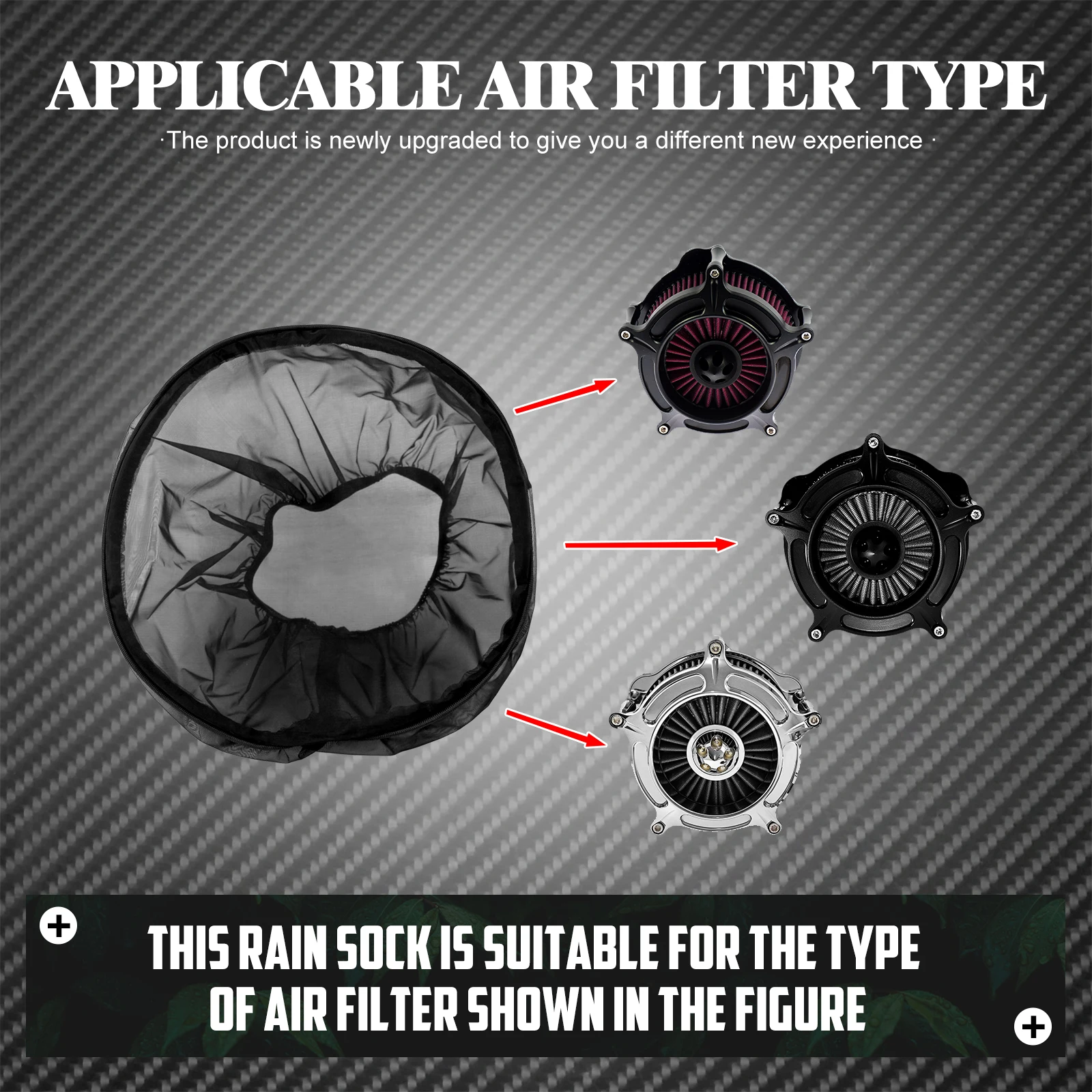 MACTIONS Air Filter Protective Cover Black Waterproof Dustproof Breathable Air Intake Filter Mask For Harley All Model air filter motorcycle air filter motorcycle air filter cover