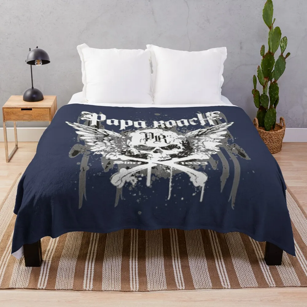 

papa roach band papa Throw Blanket Bed Sofa Camping Blankets
