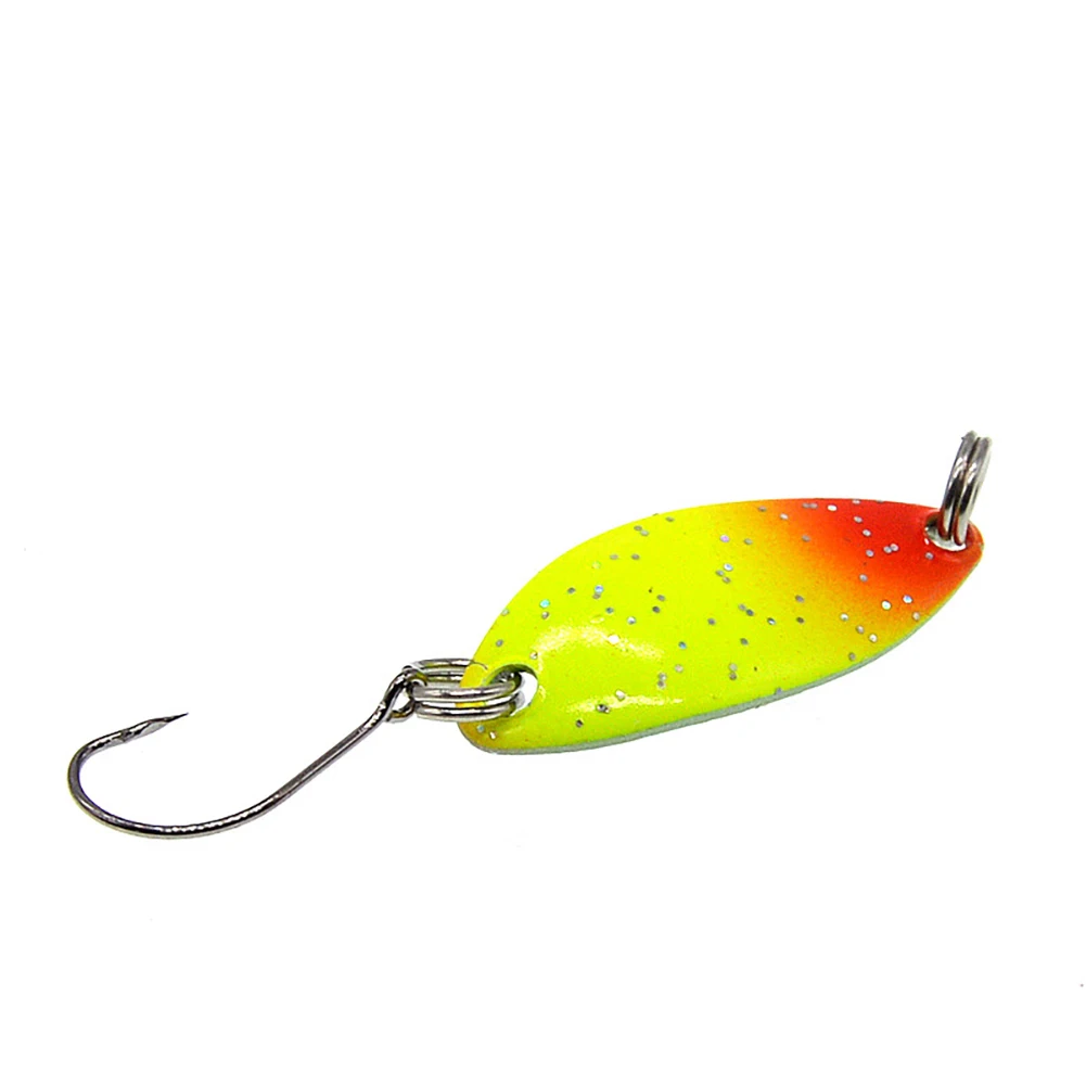 

Fishing Bait Spoon Trout Lure Fishing Lure Metal Single Hook Spinner Hard Bait Trout Bass Pike Winter Ice Lure Fishing Bait 2.5g