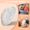Wearable Breastmilk Collectors Cup Silicone BPA Free Reusable &Washable Nursing Pads For Breastfeeding Shelly Breastmilk Catcher 2