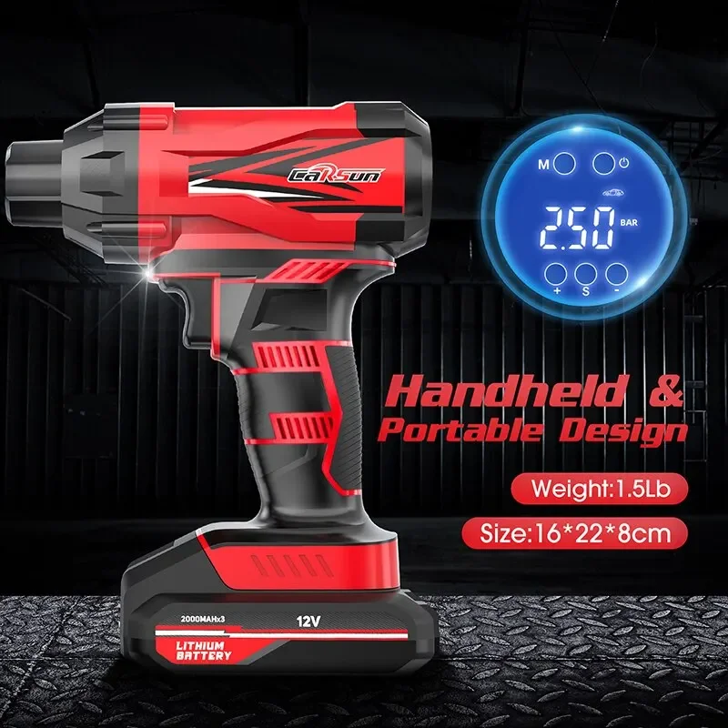 Carsun ���� �޴�� ���� ����, ���� Ÿ�̾� ��â��, ���� ���Ա�, ������ �ڵ��� �������, ���� ���� �����, 12V, 150PSI