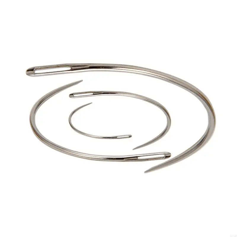 Curved Needles 4 Pcs Making Blocking Knitting Accessory Supplies for Mother Grandmother Relaxing Fun Making