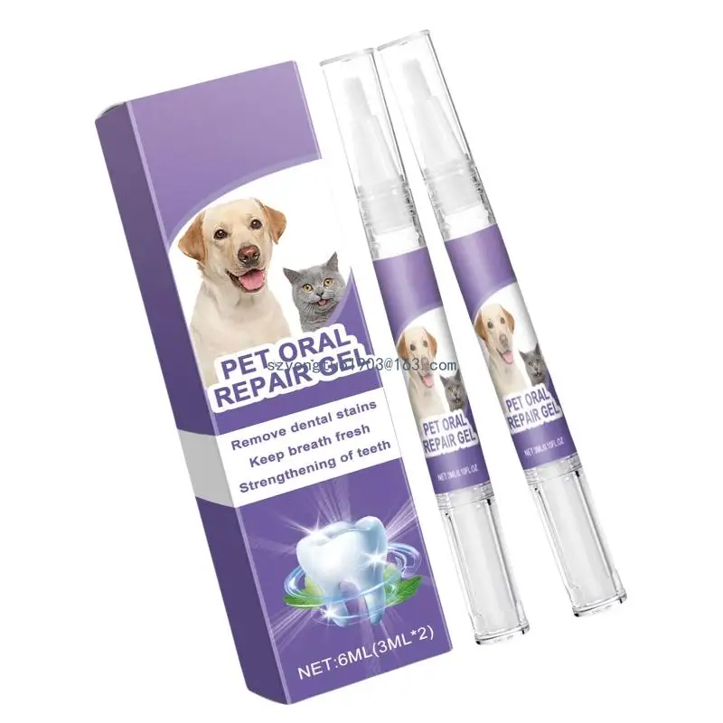 Pet Toothbrush Easy To Use for Cats Dogs Soft Bristles Easy Teeth Cleaning