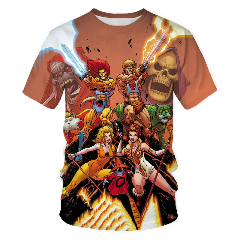 Cartoon Anime 3D Print Fashion T Shirt Streetwear