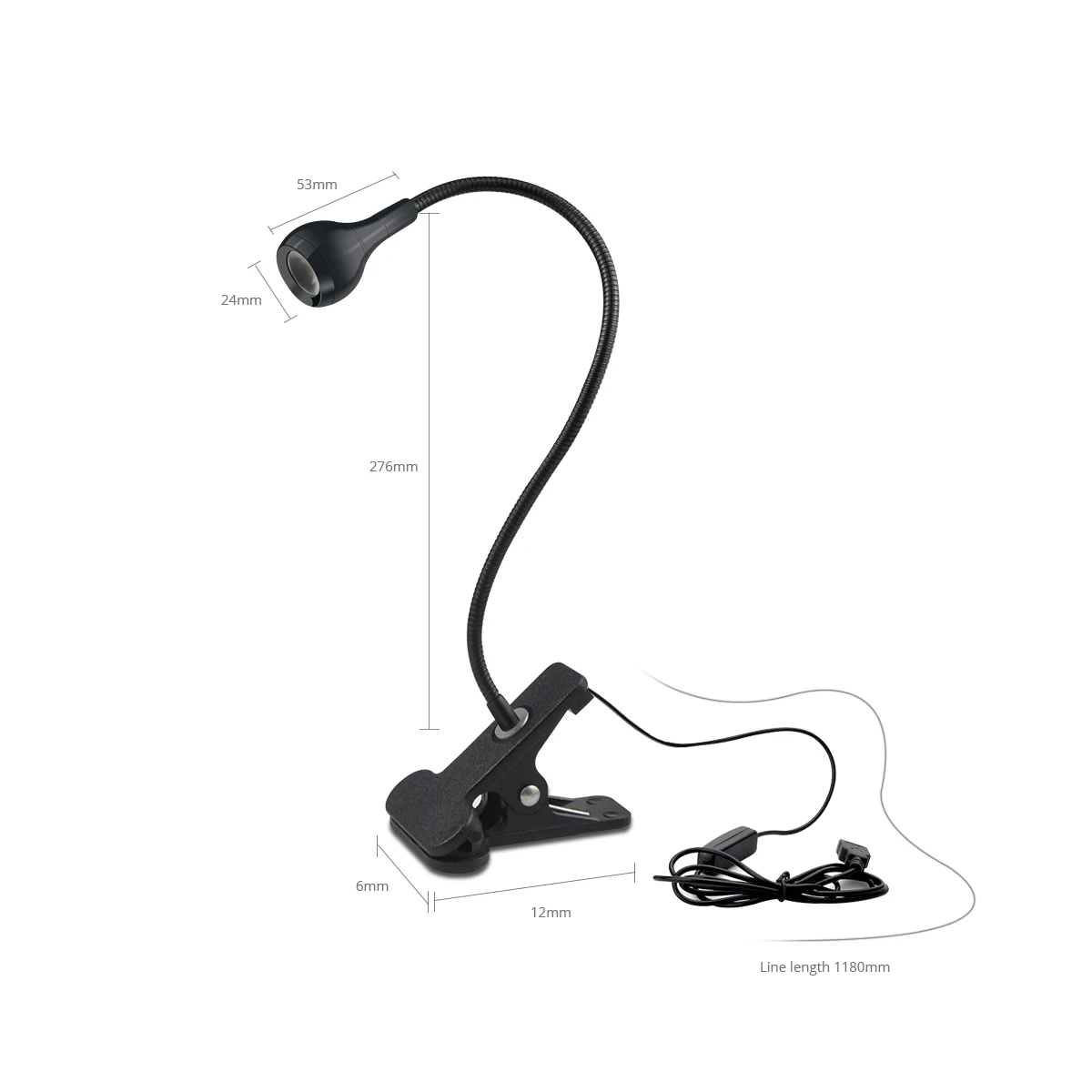 USB Led Desk Lamp Bedside Table Bedroom Night Lights Reading Folding LED Reading Book Light With Holder Clip Learning Lighting 6