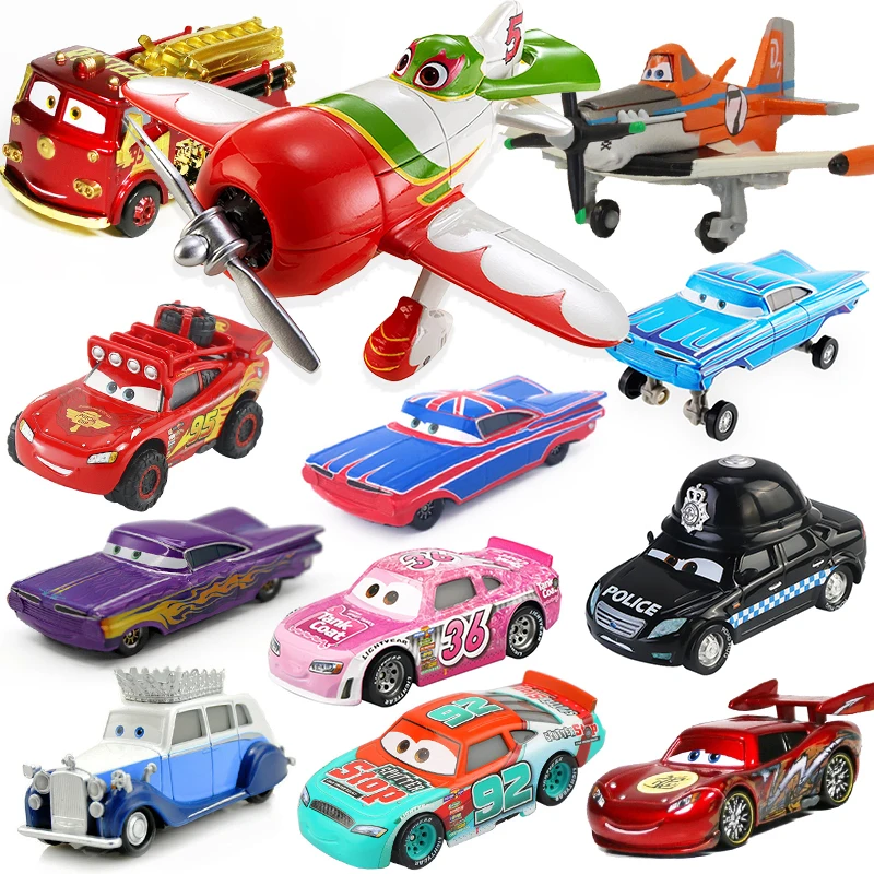 Disney Pixar Plane Dusty Jarder Pixar Cars 2 3 Mcqueen Metal Diecast Alloy Car Airplane Mode Jackson Storm Kids Toy Car Gift