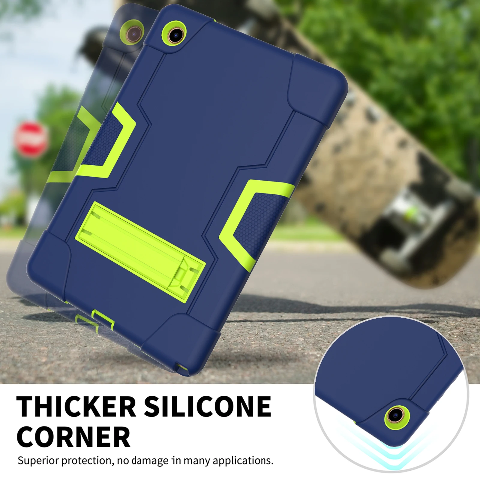 For Samsung Galaxy TAB A8 10.5 2022 Case Tablet Cover Tab A 8 SM-X200 X205 X207 Silicon TPU+PC shell Shockproof Stand Protective_voghion.com